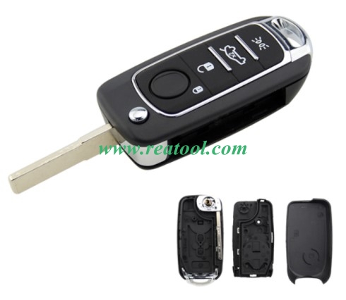 For Fiat 500X 4 button flip Remote Key blank  with SIP22 blade