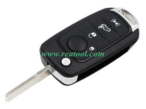 For Fiat 4 button flip remote key blank with SIP22 without logo