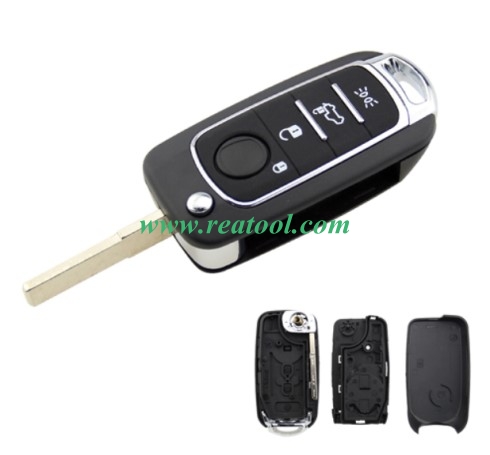 For Fiat 500X 4 button flip Remote Key blank  with SIP22 blade