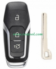 For Ford 3 button remote key shell with Hu101 blad