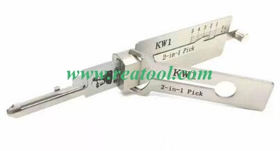 Original 2021 LISHI Tool KW1 2 IN 1 Lock Pick and Decoder Locksmith