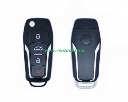 Face to face remote key 315MHZ/433MHZ/Ajustable frequency  Small Ford 3+1 Buttons size：75.35*34.38*19.05  (MOQ:10PCS)