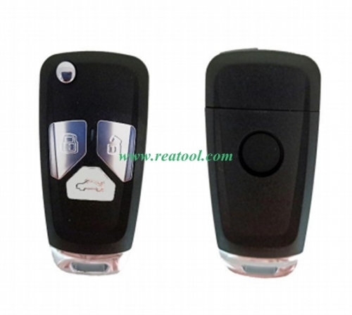 Face to face remote key 315MHZ/433MHZ/Ajustable frequency Audi style (MOQ:10PCS)