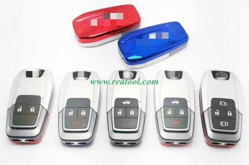 New Style 2/3/4 Buttons Updated Flip Remote Key Case For Toy Avlon Crown Corolla Camry RAV4 Reiz Yaris Prado Key Shell