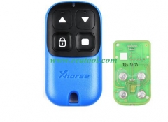 Xhorse Garage Remote Key 4 Buttons XKXH04EN Blue