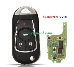 XKBU02EN VVDI Remote Smart Car Key For Buick For GM 4Buttons Xhorse Universal Remote Control