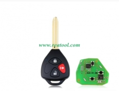 XHORSE XKTO04EN for Toyo-ta Style 3 Buttons Wire Universal Remote Key for VVDI Key Tool