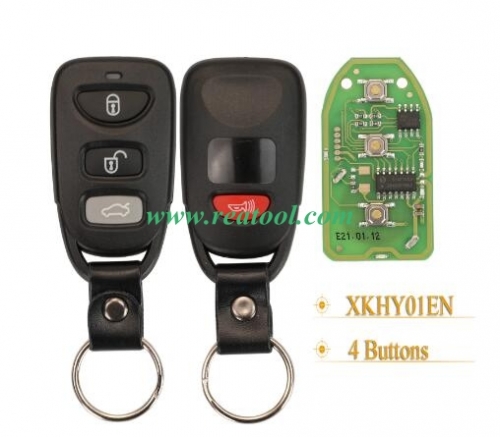 3+1 Buttons Xhorse XKHY01EN Wire Universal Remote Key For Hy-undai English Version With Xhorse VVDI Key Tool