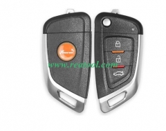 Xhorse XKKF02EN Universal Wire Remote Car Key with 3 Buttons for VVDI Key Tool (English Version)