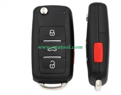 For VW style 3+1 button remote key B08-3+1 for KD3