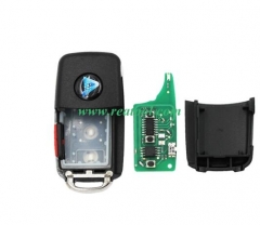 For VW style 3+1 button remote key B08-3+1 for KD300 and KD900 to produce any model  remote