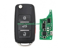 For VW style 3+1 button keyDIY remote NB08-3+1 Multifunction
