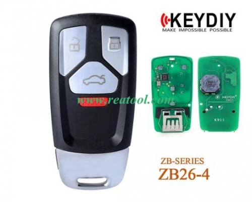 KEYDIY Universal Smart Key ZB26-4 for KD-X2 Car Key Remote Replacement