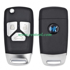 Au-di Style 3 button remote key  B27-3 for KD300 and KD900 and URG200 to produce any model  remote