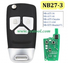 Au-di Style 3 button keyDIY remote NB27-3 Multifun
