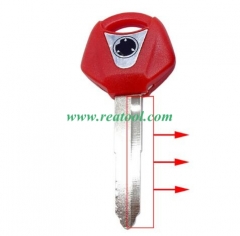 For ya-maha motorcycle transponder key blank （red) with left blade