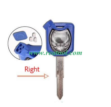For Hon-da Motor bike key blank with right blade（blue）