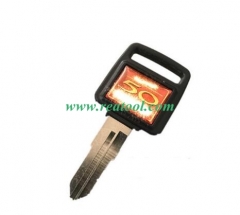 For Hon-da Motorcycle key blank with left blade(in black)