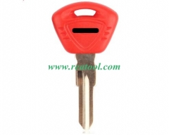 For Triu-mph motorcycle key with right blade (Red)