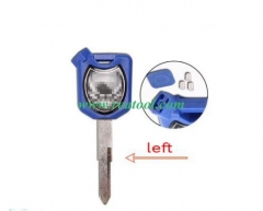 For Hon-da Motor bike key blank with left blade（Blue）