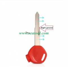 For Hon-da Motor bike key blank with right blade in red