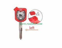 For Hon-da Motor bike key blank with left blade（red）
