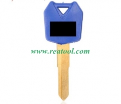 For KA-WASAKI Motorcycle key blank with right blade （blue color)