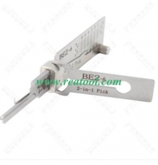 Lishi BE2-6 2 In 1  lock pick and decoder genuine for BEST,FALCON and KSP- Anti-Glare lock