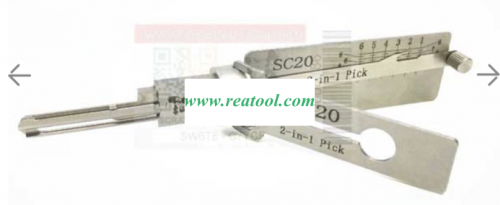 Lishi SC20  2 In 1  lock pick and decoder genuine for Schl age locks