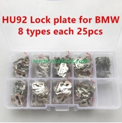 HU92 200pcs Lock Plate for BM W 8 Types Auto Locking Plate Repair Accessaries Kit