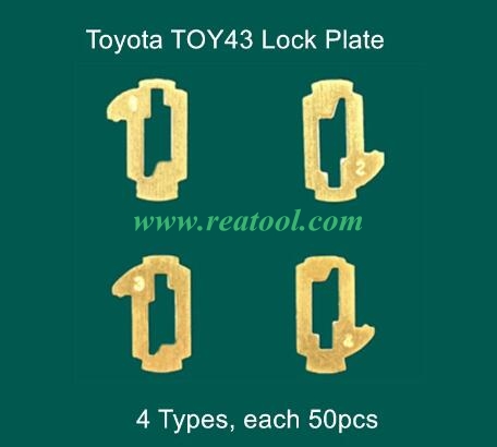 200pcs/lot TOY43 Car Lock Reed Plate For Toy ota Cam ry Co rolla NO.1.2.3.4 Lock Reed Locking Plate Each 50PCS