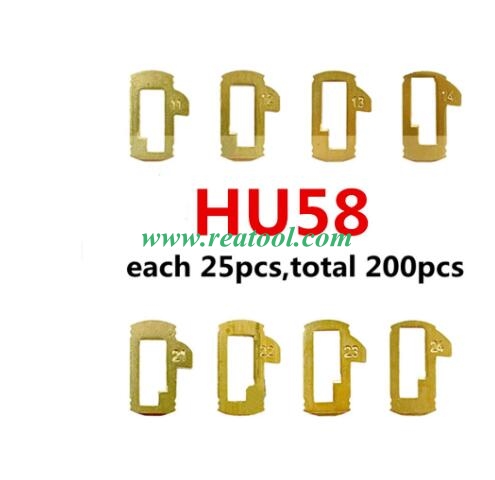 Car Lock Plate HU58 Lock Reed Brass Material Auto Lock Repair Accessories Kits For B MW