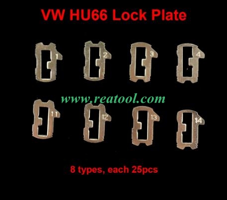 200pcs/lot Car Lock Reed HU66 Plate For AU DI V W Volks wagen Plate NO 1.2.3.4,11.12.13.14 Each 25pcs For V W Lock Repair Kits