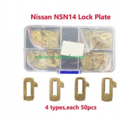 200pcs/lot lock wafer NSN14 Car Lock Reed Plate For Nis san Car Door Lock Repair Kits 4 Models Each 50pcs
