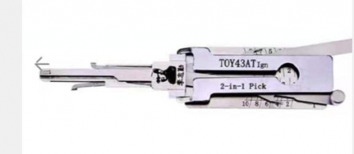 TOY43AT 2 in 1 decoder and lockpick only for ignition lock