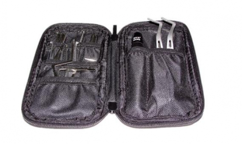 HUK 29 Pcs Lock Set with Led Light and Leather Bag Locksmith tool Kit