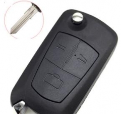 For Chevrolet 3 button remote key blank with right key blade