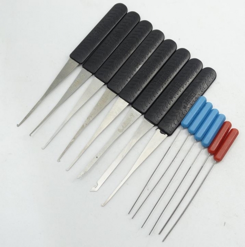 HUK Lock Pick Set Locksmith Tool Lock Pin Broken Key Extractor Key Remove Hooks Lock Professional Hand Tools