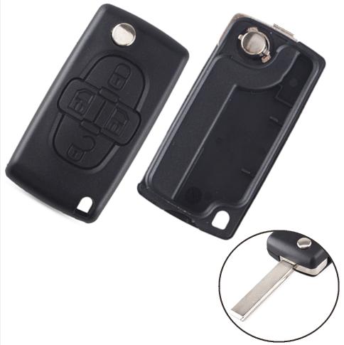 For Peugeot 407 4 buttons 
flip key blank 
 