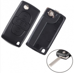 For Peugeot 307 4 buttons 
flip key blank 
 "VA2-S
