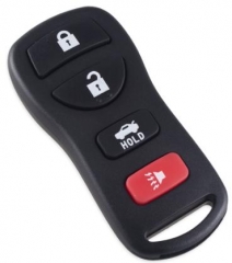 For Nissan 3+1 Button Remote
 Shell with Rubber Pad