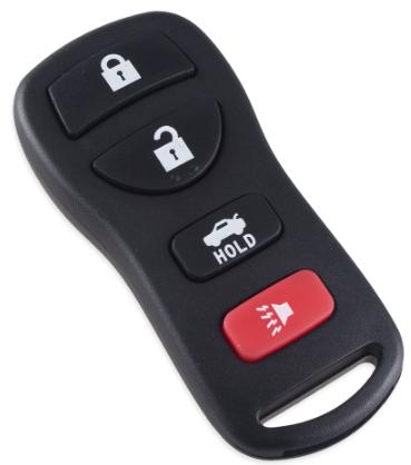 For Nissan 3+1 Button Remote
 Shell with Rubber Pad