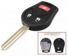 For Nissan 2+1 button remote key blank